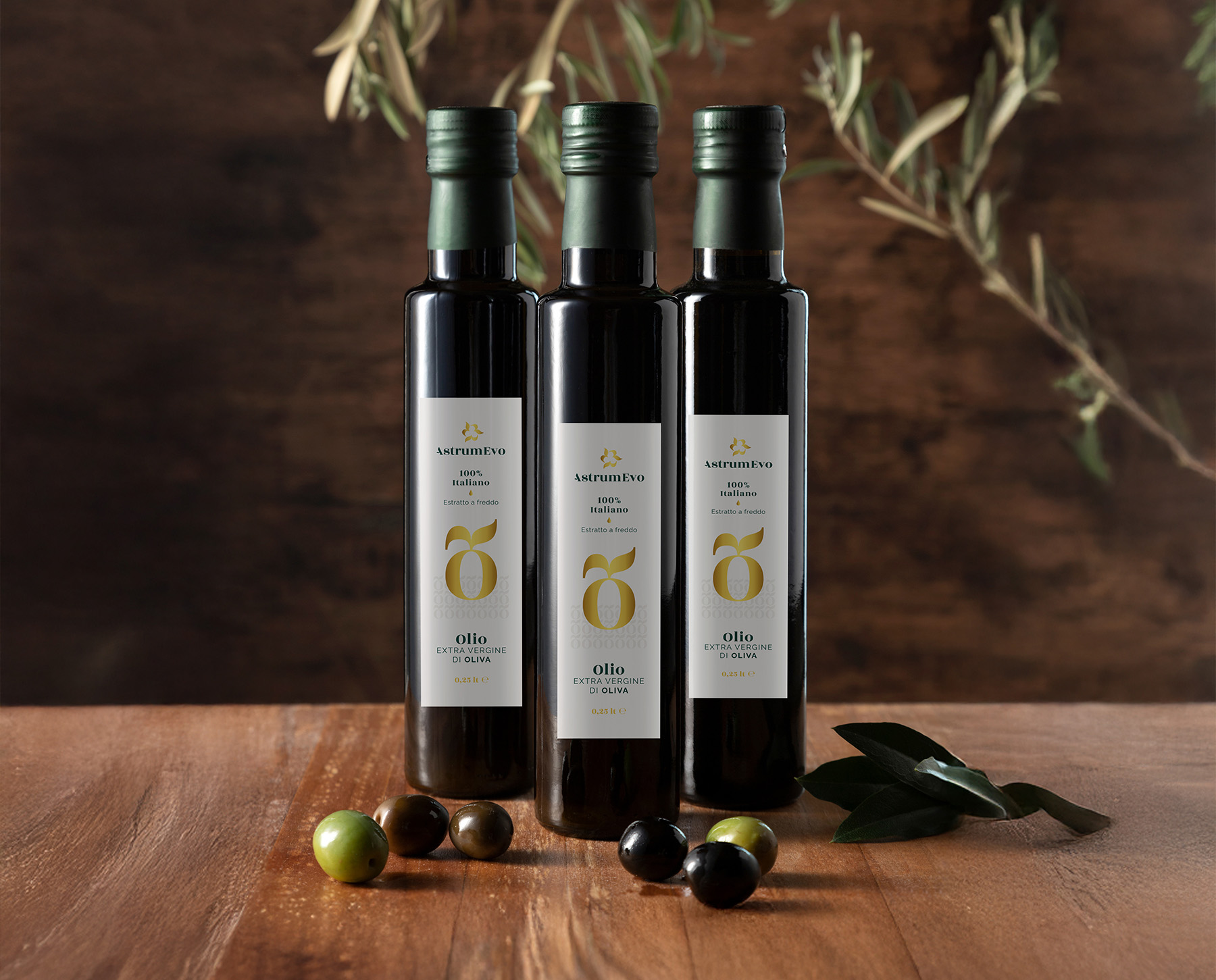 Imbottigliamento olio extra vergine di oliva Astrum Evo